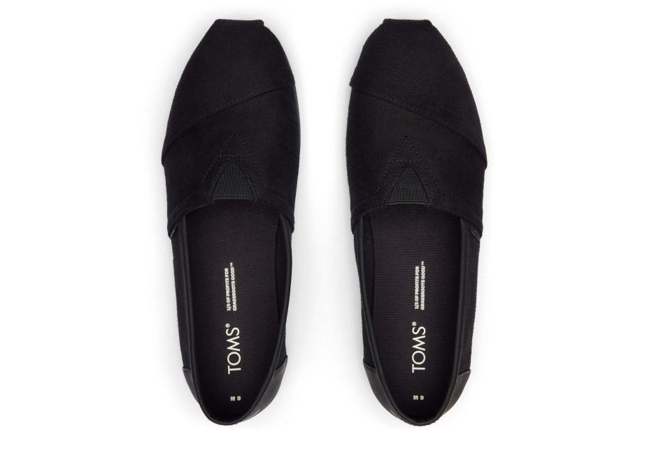 Toms Alpargata Sentetik Kaplama Siyah-siyah