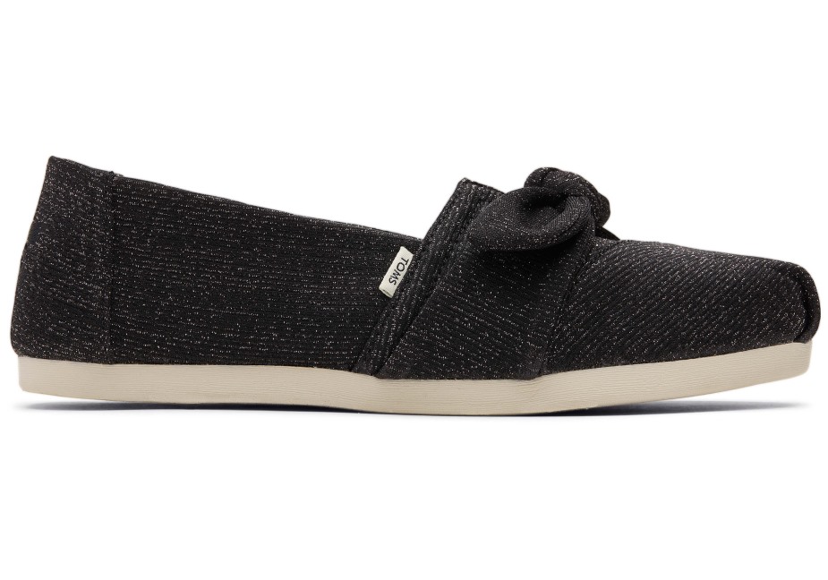 Toms Alpargata Parıltı Siyah Parıltı