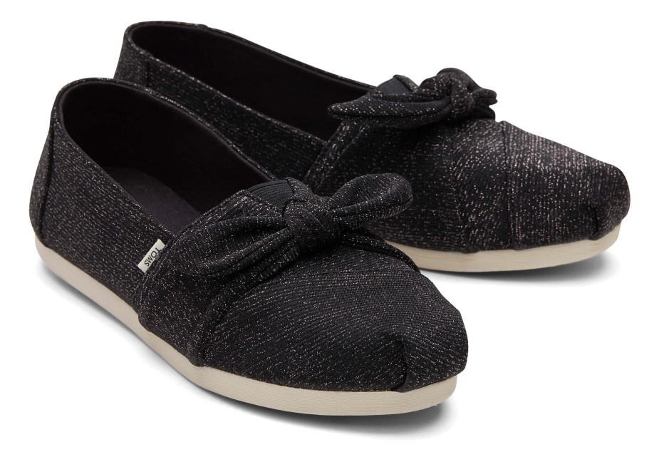 Toms Alpargata Parıltı Siyah Parıltı
