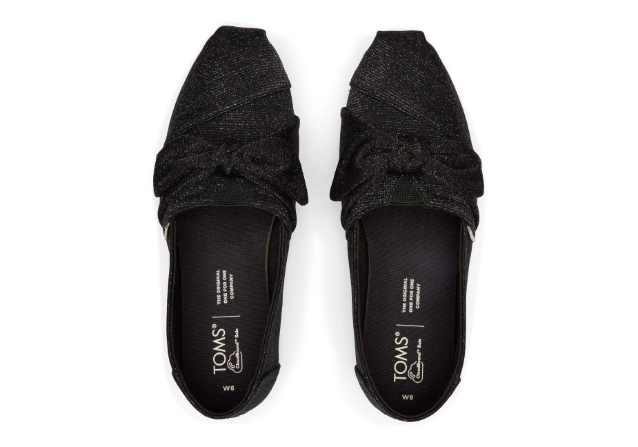 Toms Alpargata Parıltı Siyah Parıltı