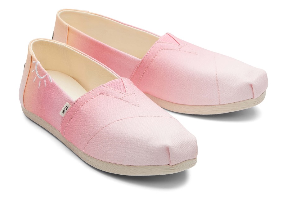 Toms Espadrille Ombre Güneş Pembe Ombre