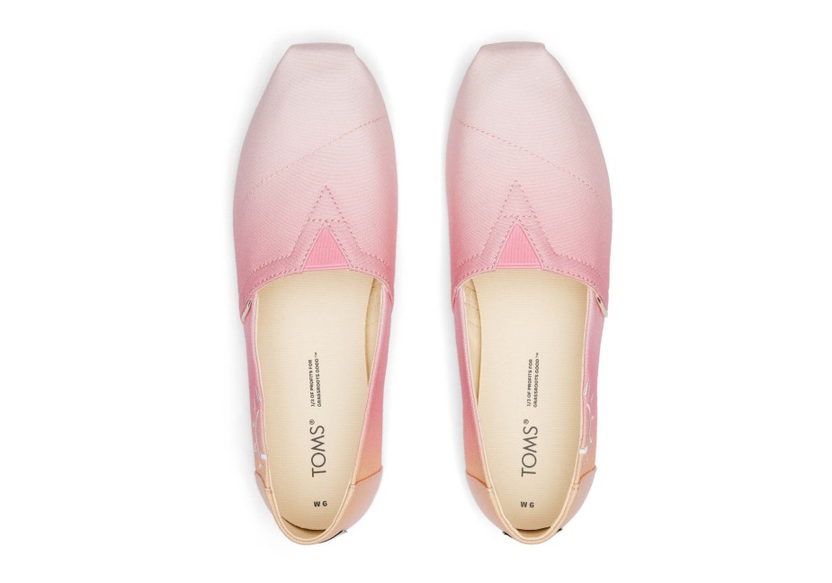 Toms Espadrille Ombre Güneş Pembe Ombre