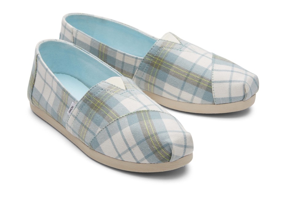 Toms Alpargata Ekose Mavi Ekose