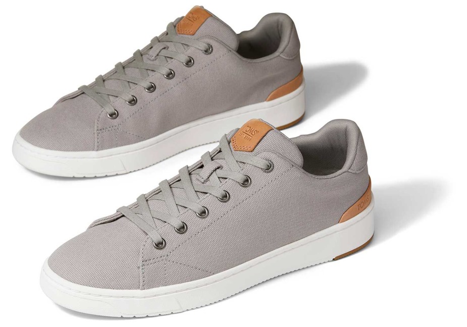 Toms Trvl Lite Spor Ayakkabı çiseleyen Gri Kanvas