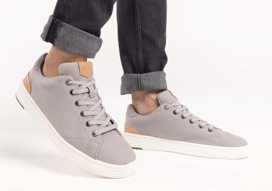 Toms Trvl Lite Spor Ayakkabı çiseleyen Gri Kanvas