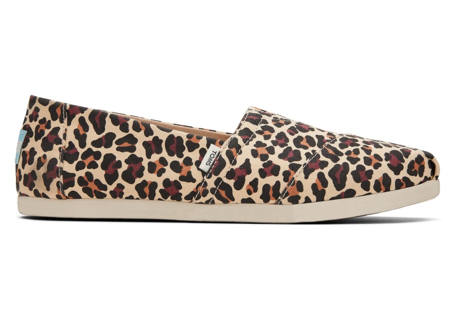 Toms Leopar Alpargata Bej Leopar