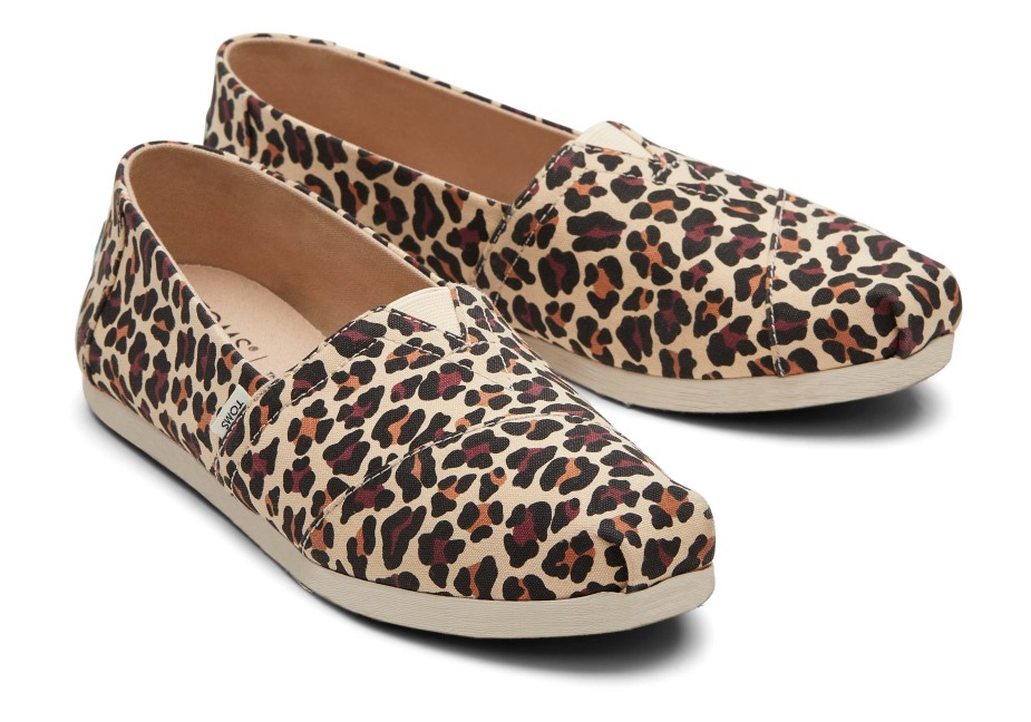 Toms Leopar Alpargata Bej Leopar