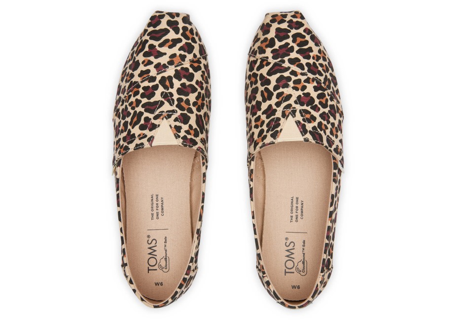Toms Leopar Alpargata Bej Leopar