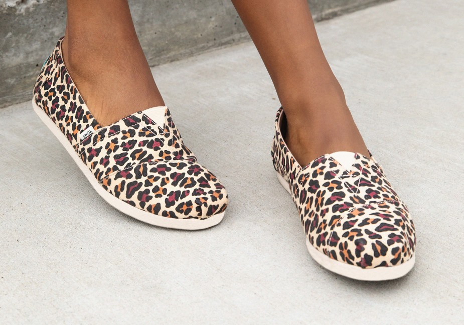 Toms Leopar Alpargata Bej Leopar