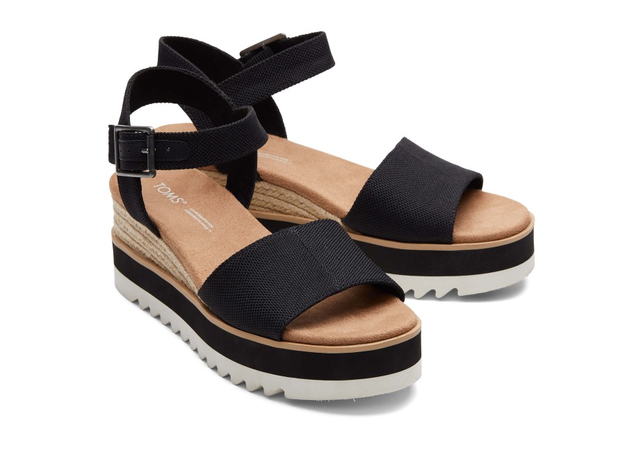 Toms Diana Kama Sandalet Siyah
