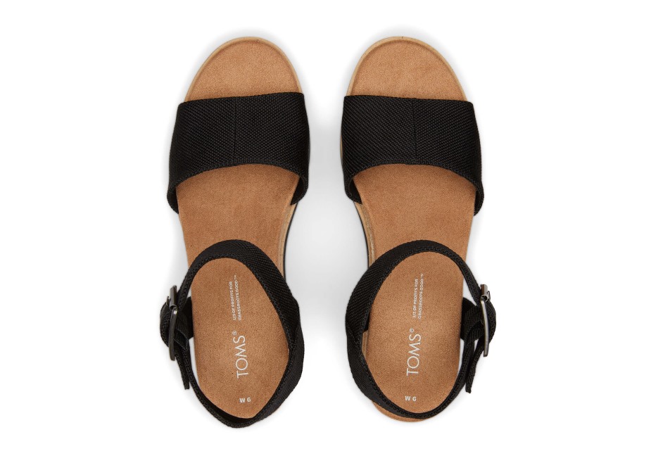 Toms Diana Kama Sandalet Siyah