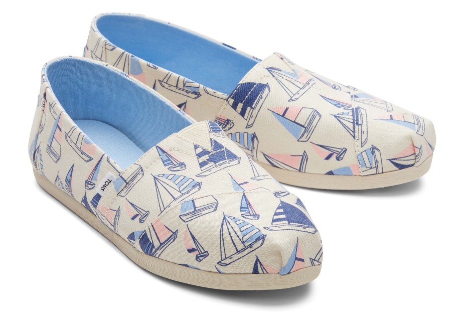Toms Yelkenli Tekneler Alpargata Doğal Yelkenli Tekneler