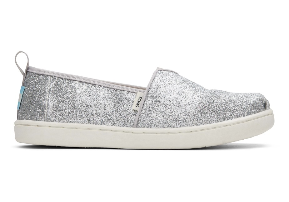 Toms Gençlik Alpargata Pırıltılı Gümüş