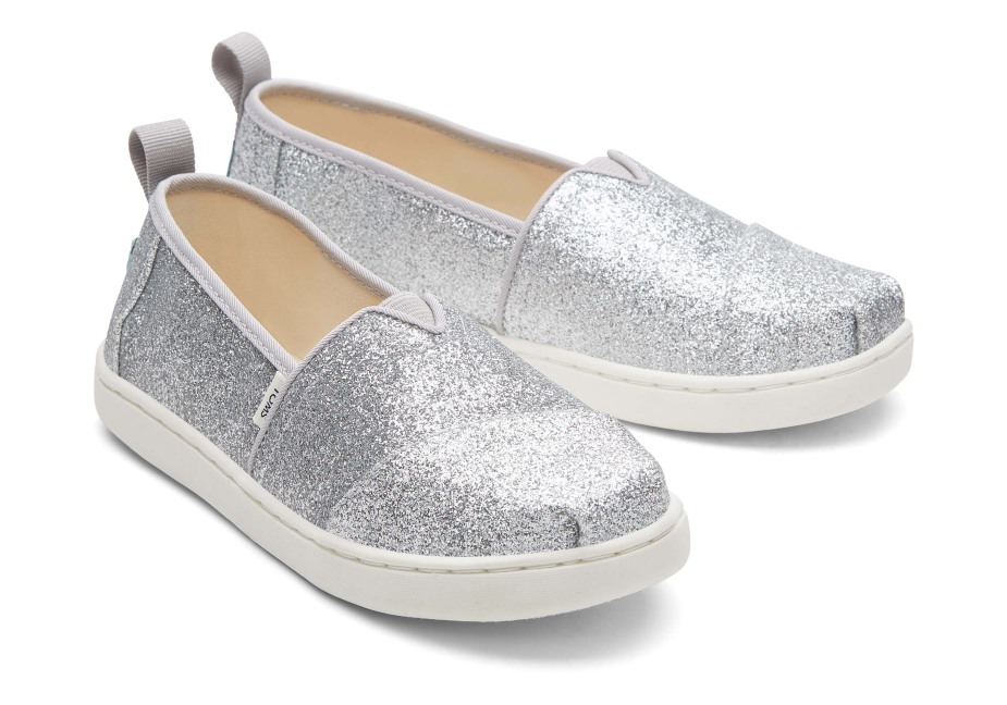 Toms Gençlik Alpargata Pırıltılı Gümüş