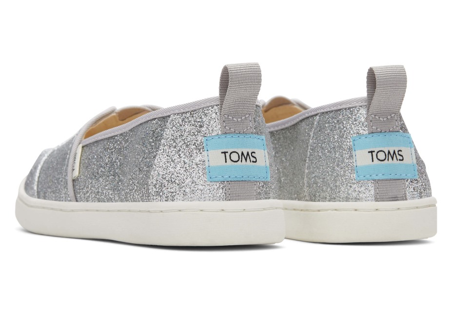 Toms Gençlik Alpargata Pırıltılı Gümüş