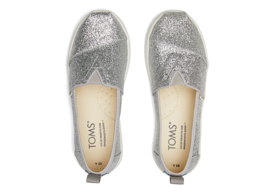 Toms Gençlik Alpargata Pırıltılı Gümüş