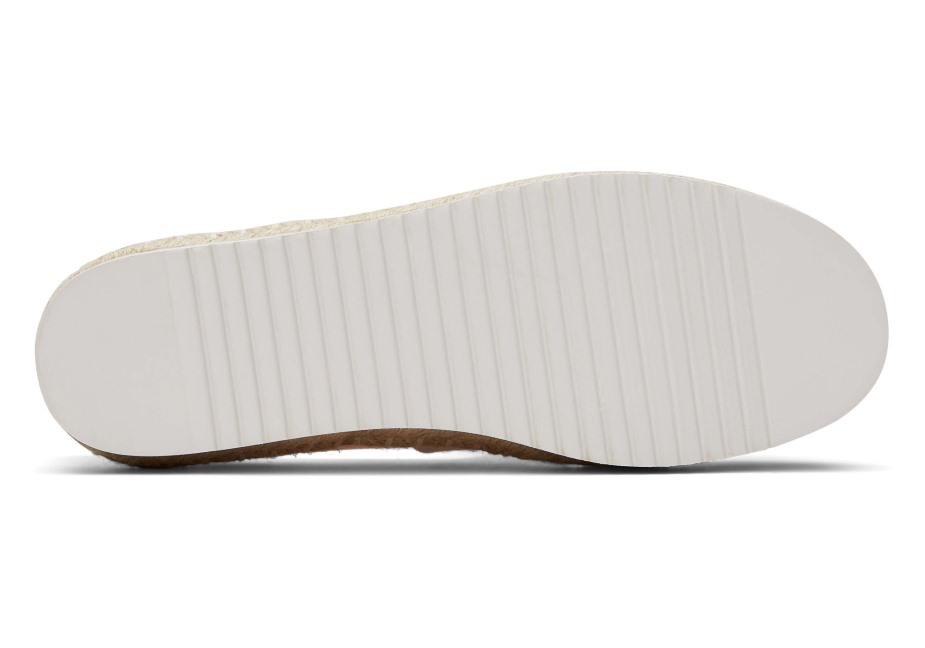 Toms Alpargata Yüksek Platform Beyaz