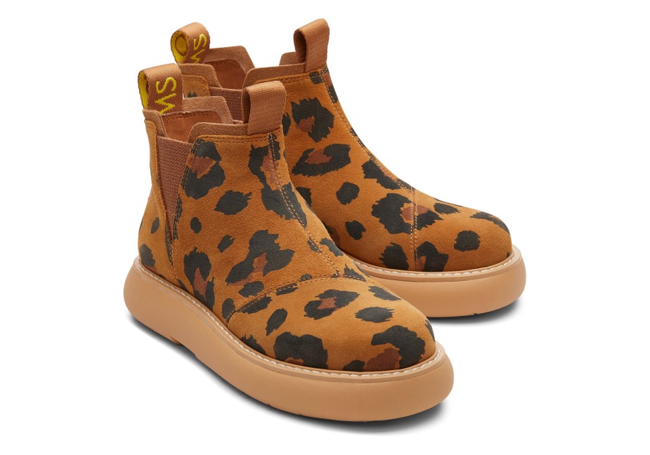 Toms Ebegümeci Chelsea Kahverengi Leopar