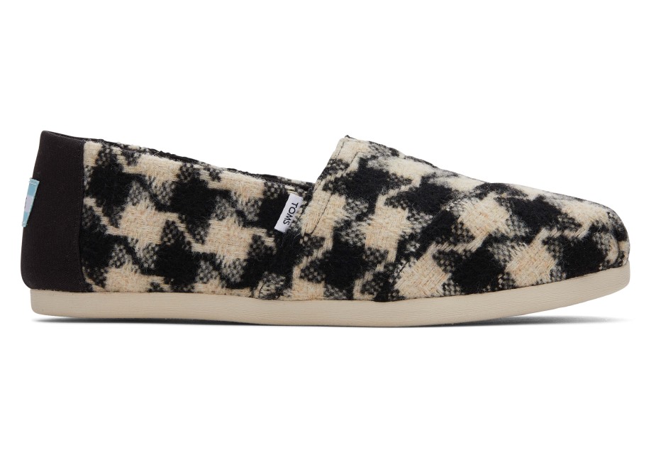 Toms Houndstooth Alpargata Siyah-beyaz
