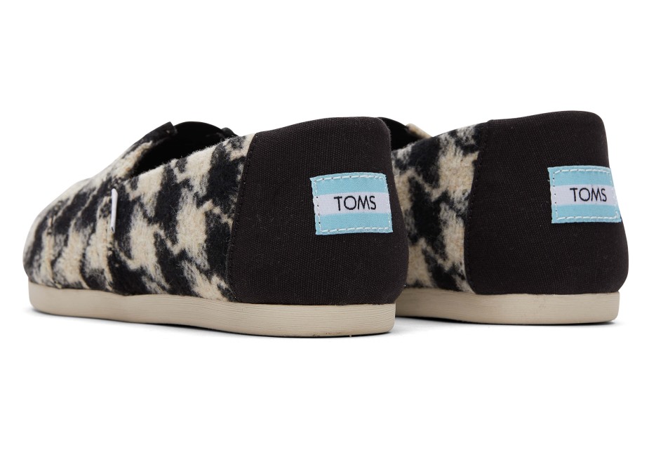 Toms Houndstooth Alpargata Siyah-beyaz