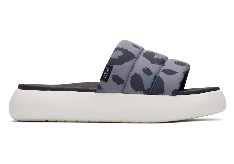 Toms Ebegümeci Slayt Repreve Gri Leopar