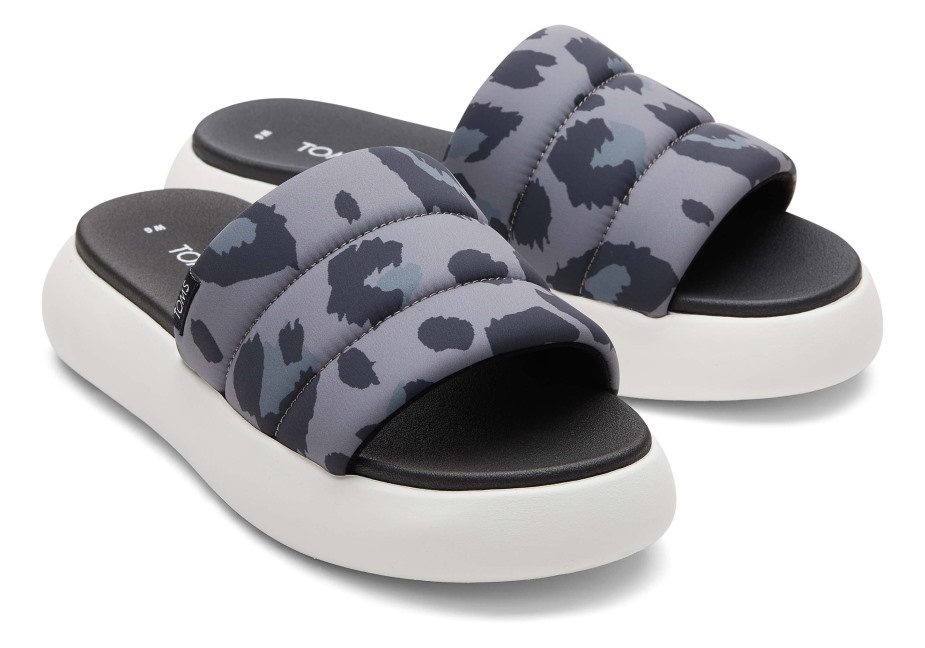 Toms Ebegümeci Slayt Repreve Gri Leopar