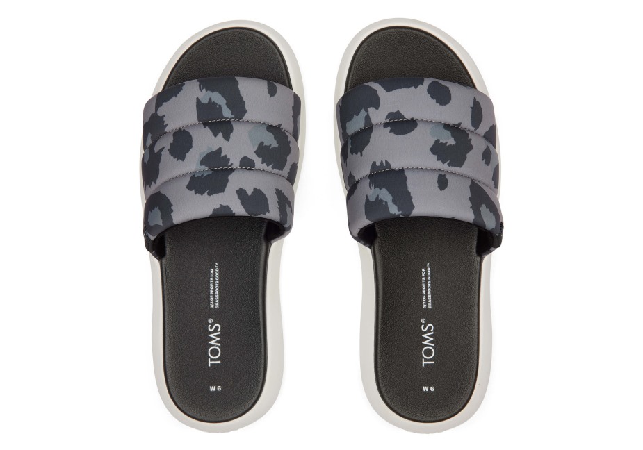 Toms Ebegümeci Slayt Repreve Gri Leopar