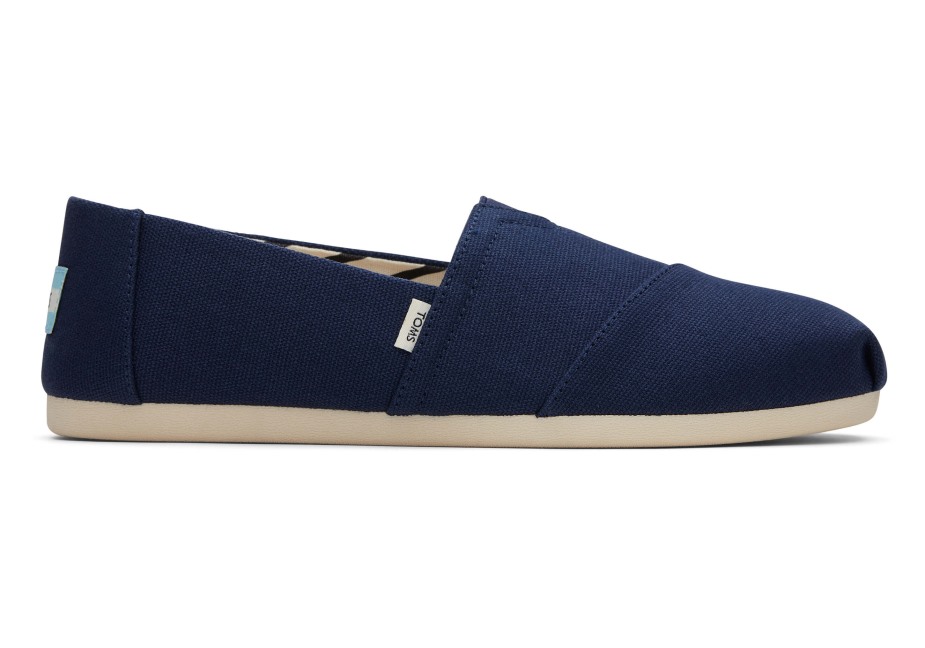 Toms Alpargata Geri Dönüştürülmüş Pamuk Kanvas Lacivert