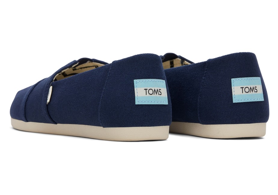Toms Alpargata Geri Dönüştürülmüş Pamuk Kanvas Lacivert