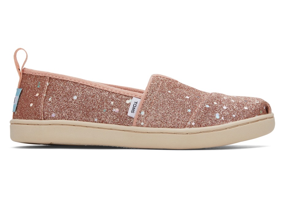 Toms Gençlik Alpargata Parıltı Gül Altın