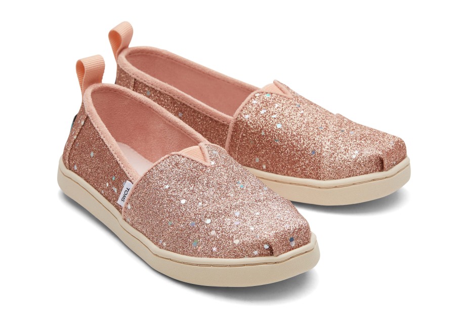 Toms Gençlik Alpargata Parıltı Gül Altın