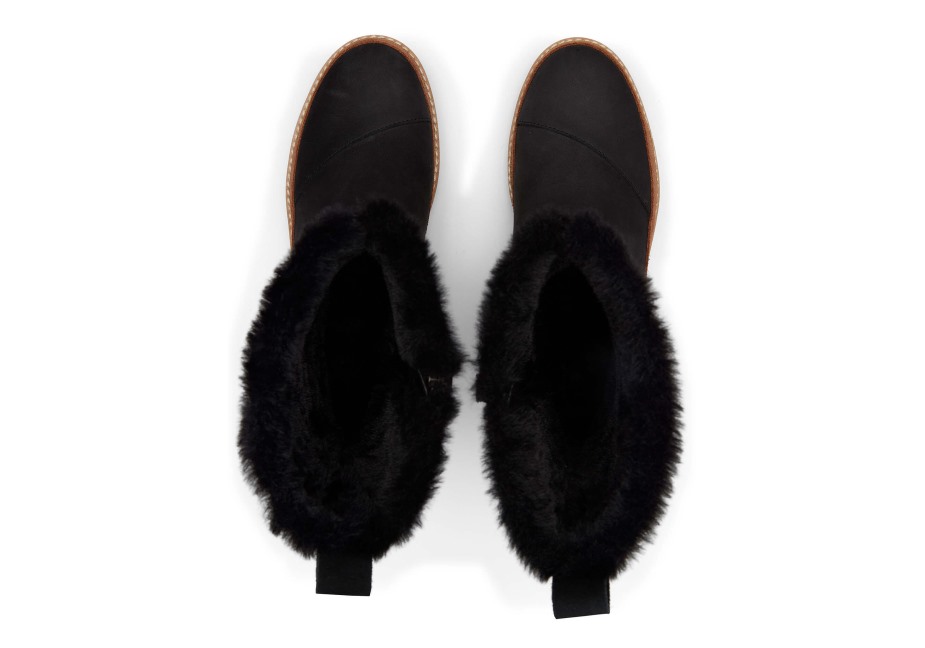 Toms Makenna çizme Siyah Deri