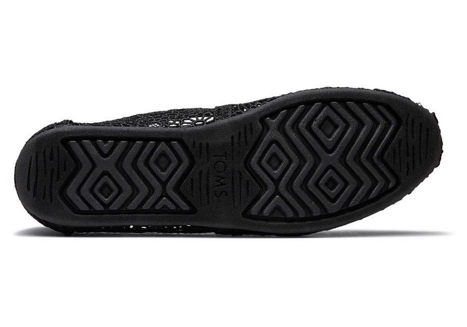 Toms Alpargata Fas Tığ Işi Siyah