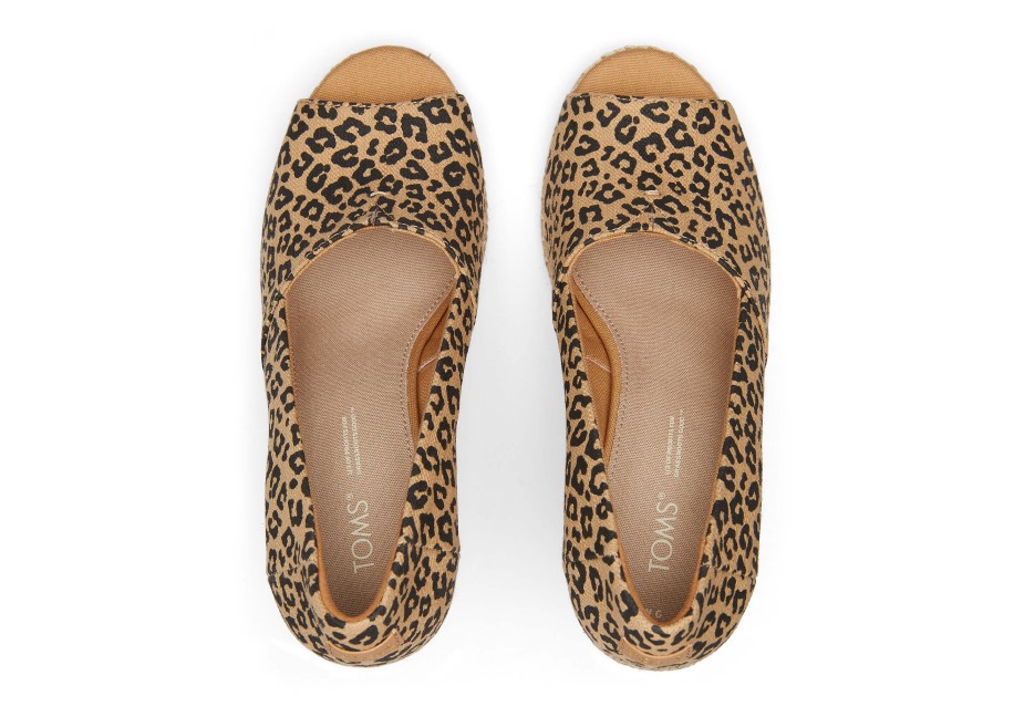 Toms Michelle Dolgu Topuk Mini Leopar