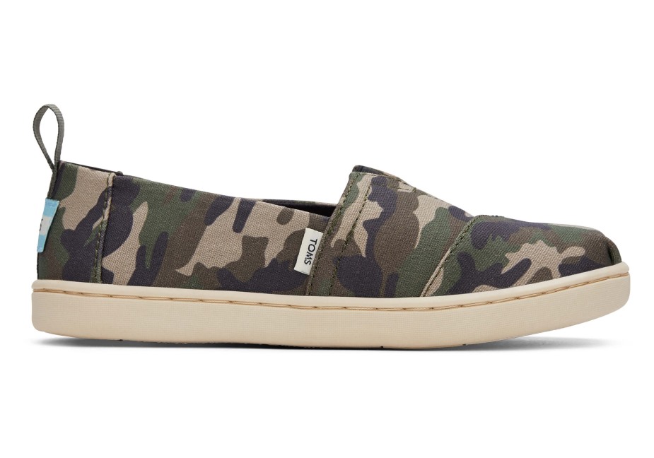 Toms Gençlik Alpargata Kamuflaj Kamuflajı