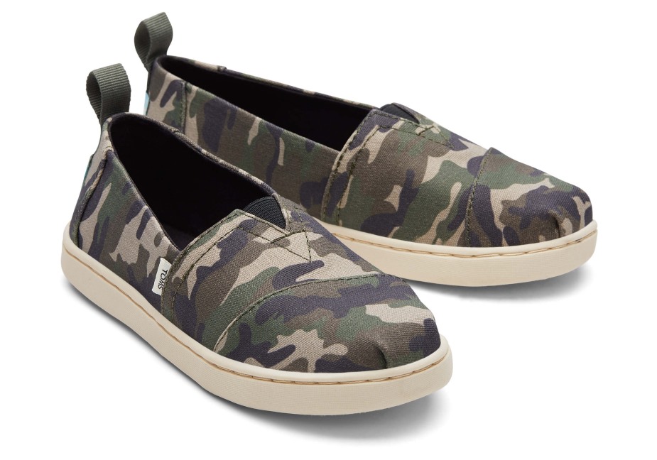 Toms Gençlik Alpargata Kamuflaj Kamuflajı