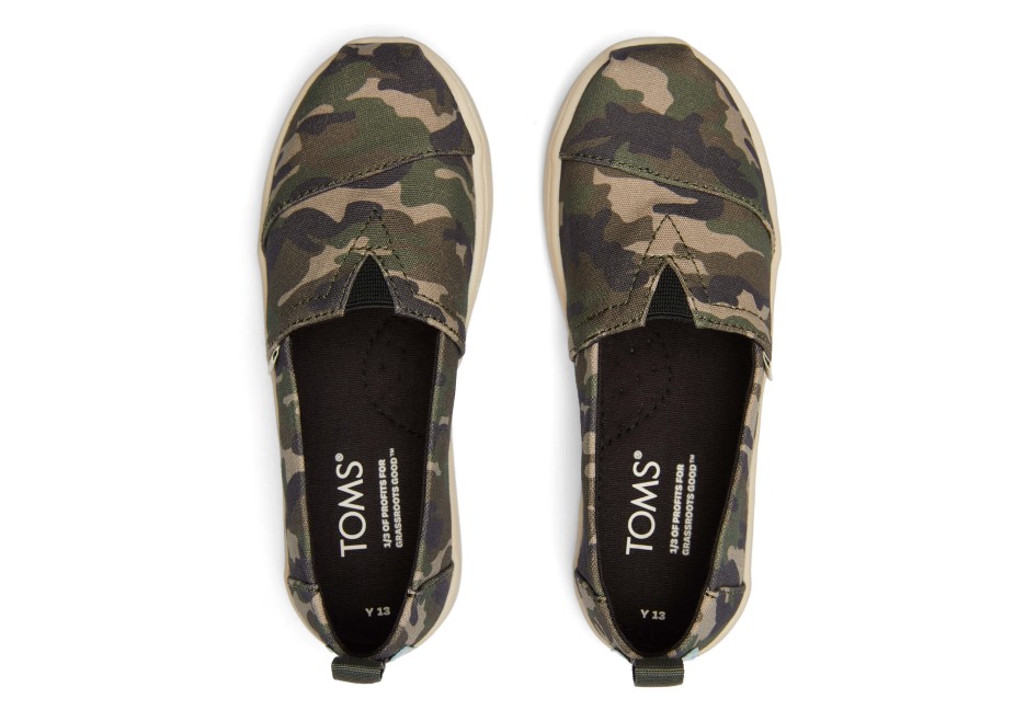 Toms Gençlik Alpargata Kamuflaj Kamuflajı