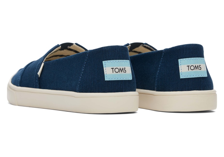 Toms Alpargata çanak Taban Majolika Mavisi üzerinde Kayma