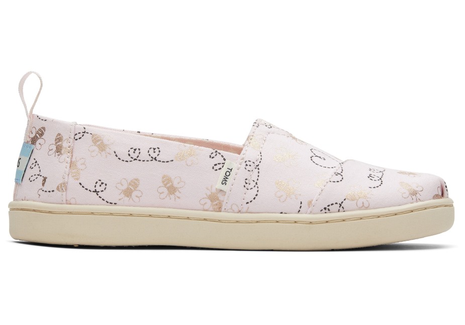Toms Gençlik Alpargata Arı Madeni Pembe Folyo