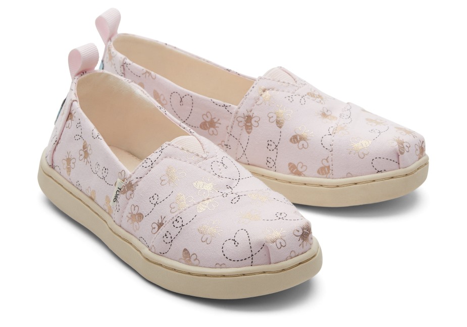 Toms Gençlik Alpargata Arı Madeni Pembe Folyo