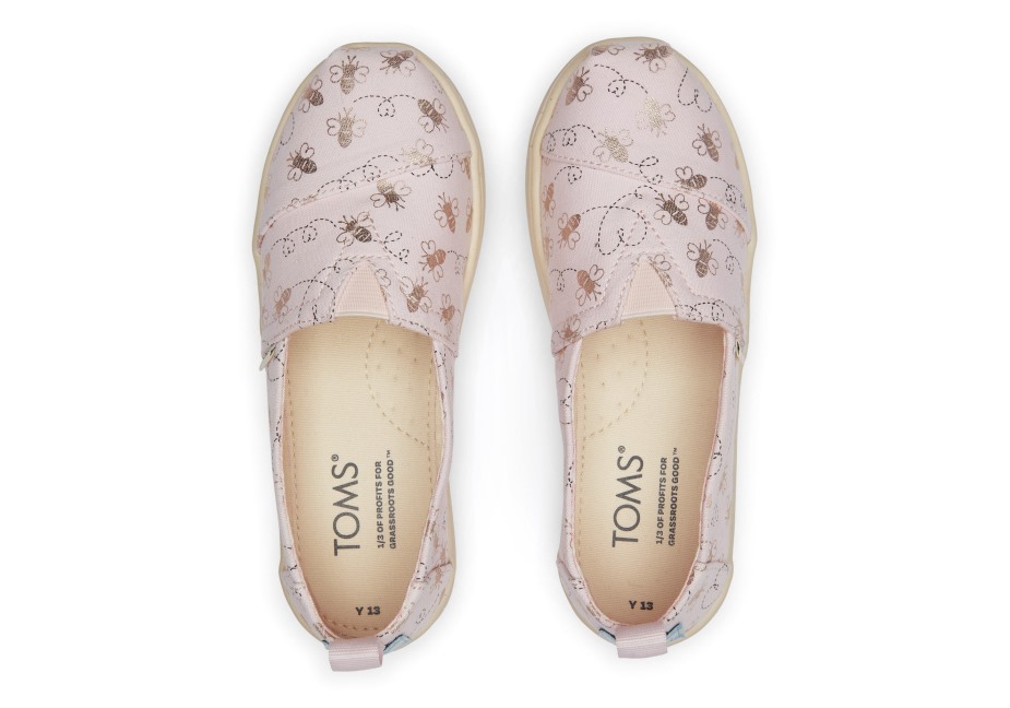 Toms Gençlik Alpargata Arı Madeni Pembe Folyo