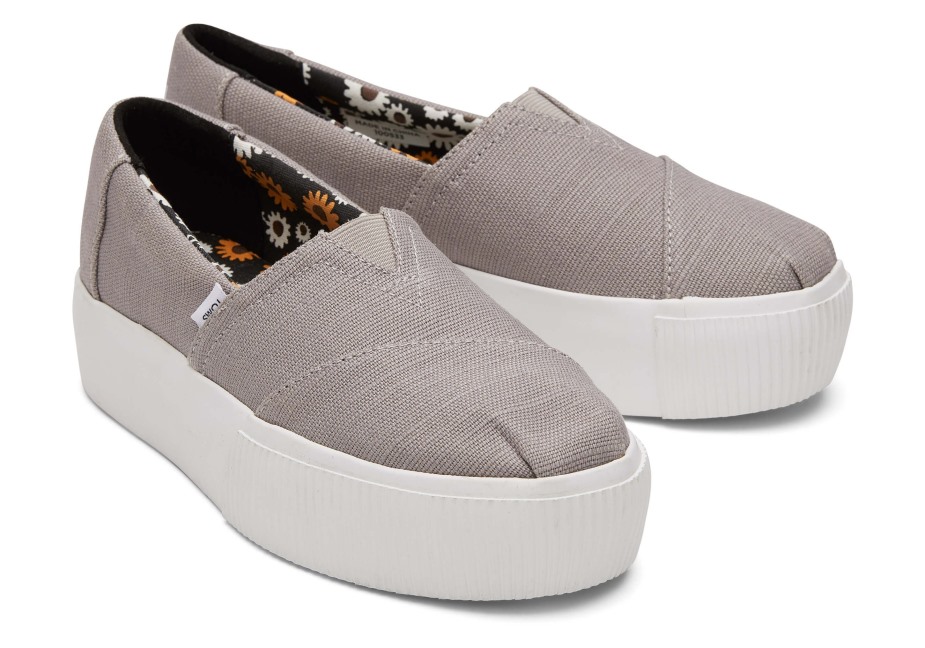 Toms Alpargata Boardwalk Sabah Güvercini üzerinde Kayma