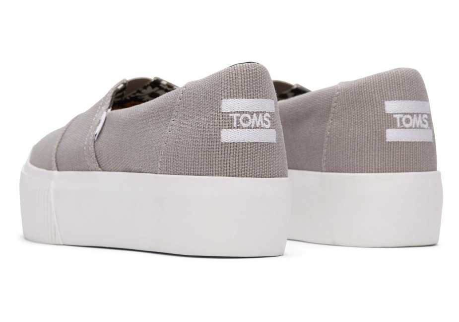 Toms Alpargata Boardwalk Sabah Güvercini üzerinde Kayma