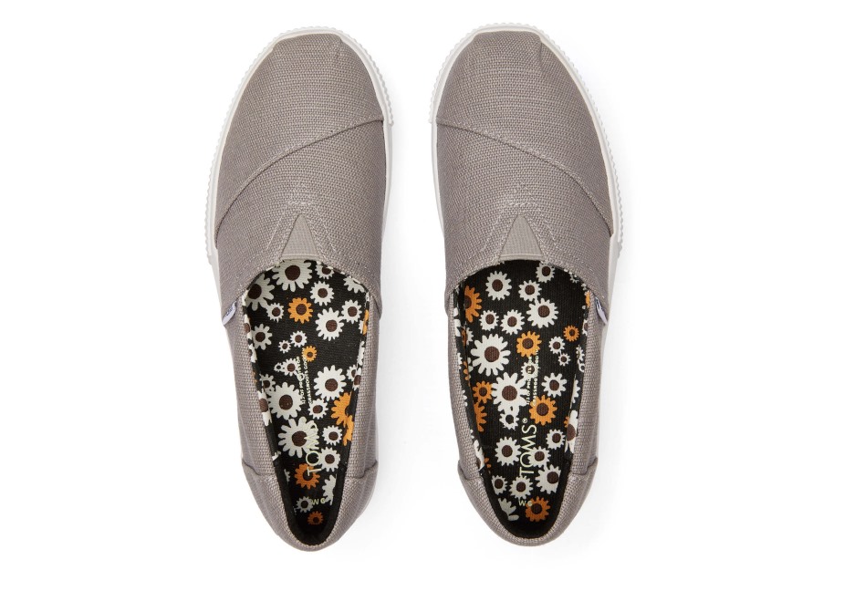 Toms Alpargata Boardwalk Sabah Güvercini üzerinde Kayma
