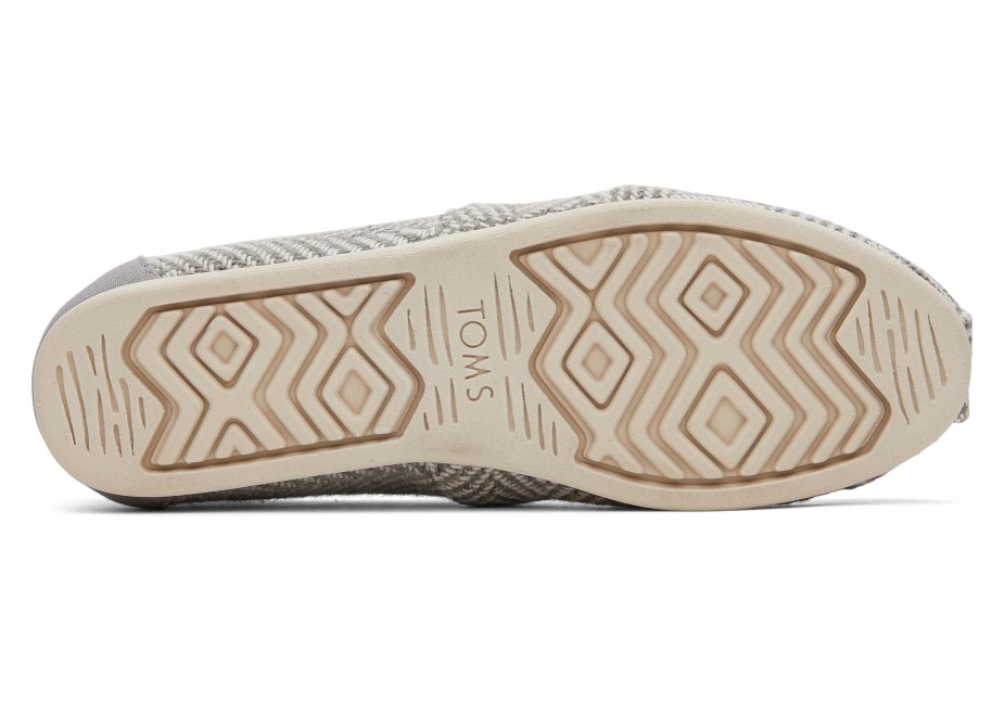 Toms Balıksırtı Alpargata çiseleyen Gri