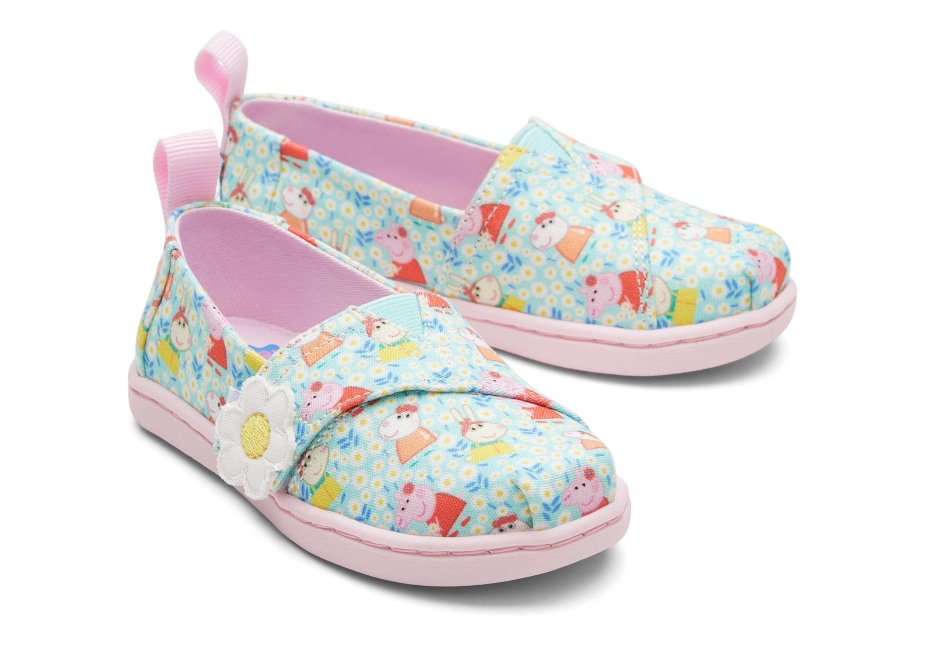 Toms Toms X Peppa Domuz Minik Alpargata Açık Yeşim
