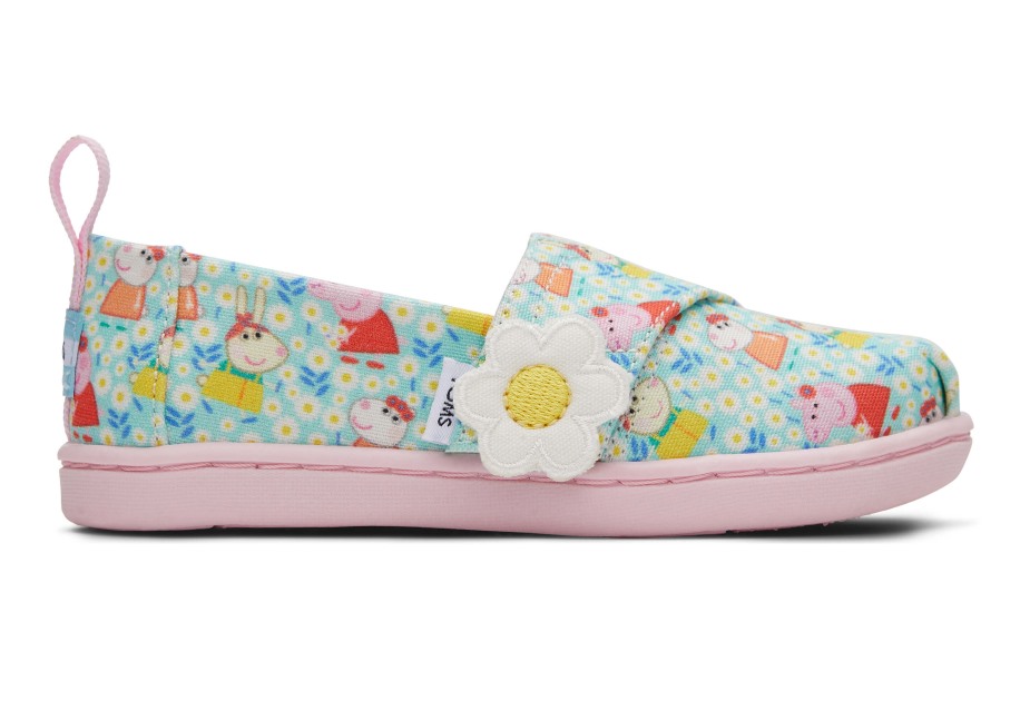 Toms Toms X Peppa Domuz Minik Alpargata Açık Yeşim