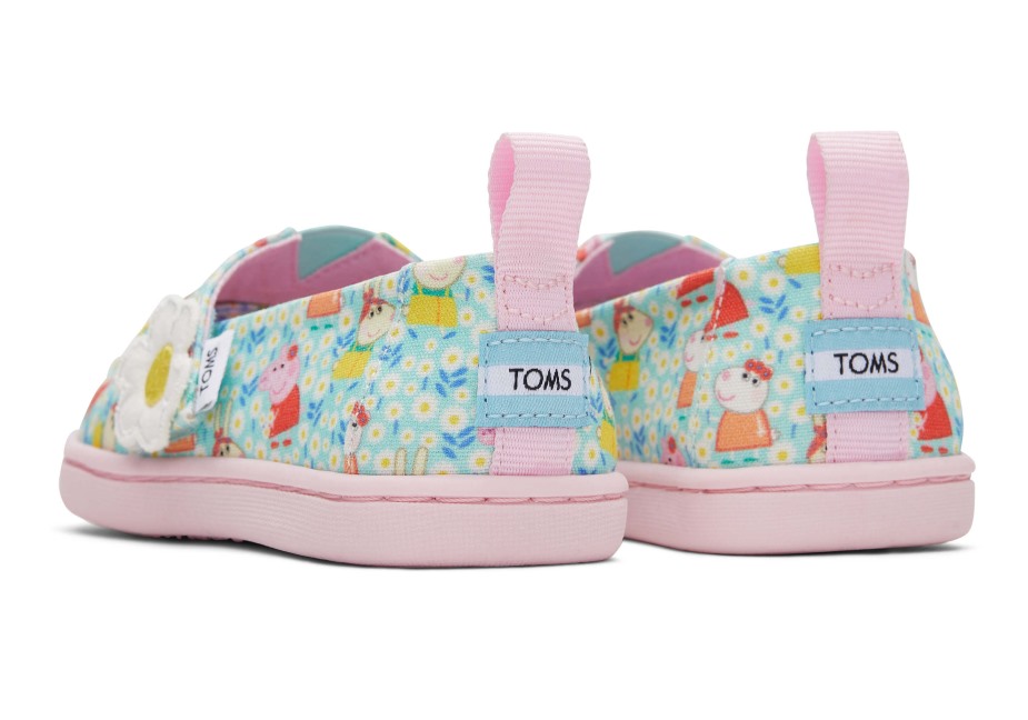 Toms Toms X Peppa Domuz Minik Alpargata Açık Yeşim
