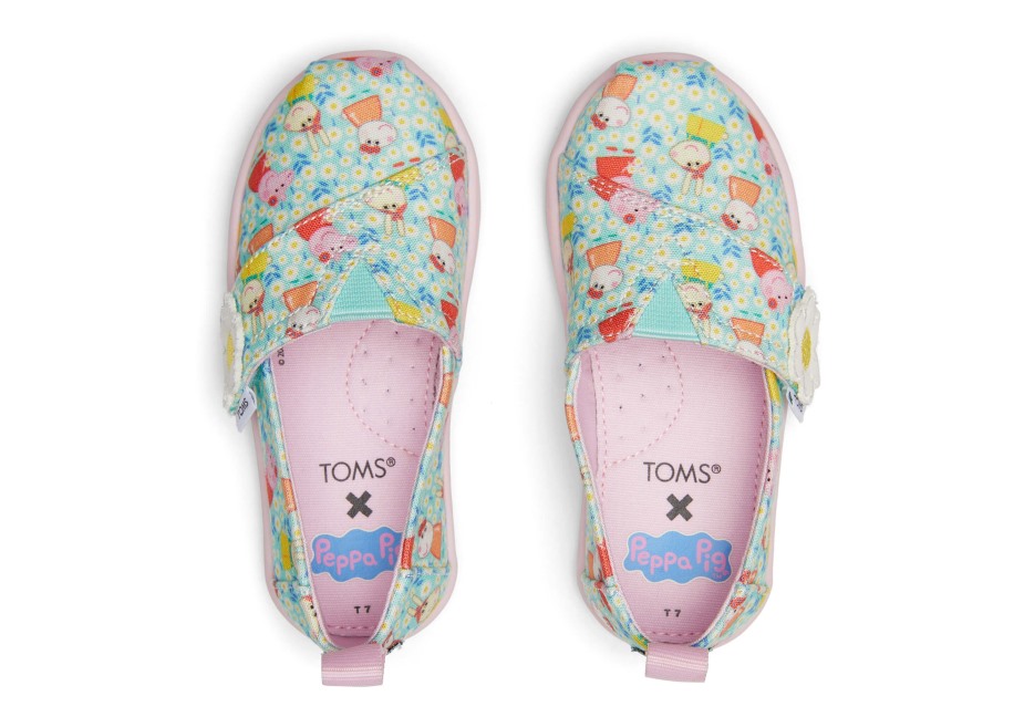 Toms Toms X Peppa Domuz Minik Alpargata Açık Yeşim