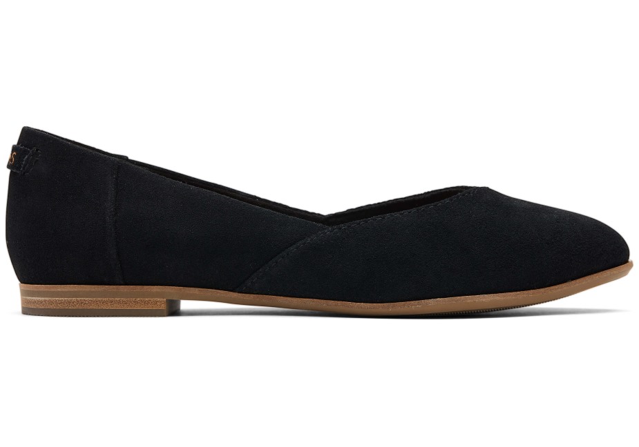 Toms Jutti Düzgün Düz Gerçek Siyah